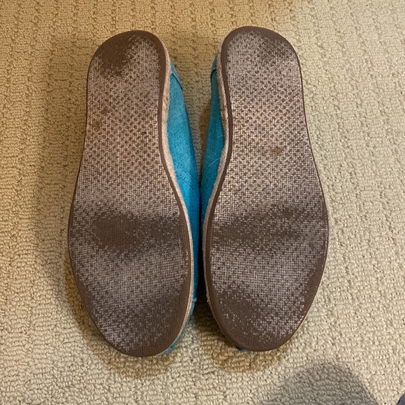 Turquoise Fabric Toms - Picture 3 of 5